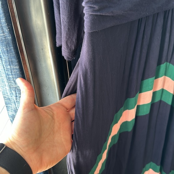 Mini Boden size 12 12r navy striped dress - Picture 4 of 5